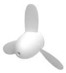 Watt & Sea Cruising Three-blade Propeller 240 mm + Extraction Kit