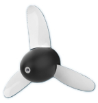 Watt & Sea Weedless Three-blade Propeller 240 mm + Extraction Kit