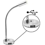 YEU charttable led light lamp switch & USB, 10W, Warm white