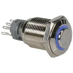 Mantagua ON-OFF Switch 9-30vdc Blue LED 18mmDIA 57mmH
