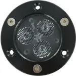 90W TRIPLE LED spreader light 10- Mat BLK anodised aluminium