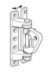 KICK.BKT 80 ADJUST.+SCREWS