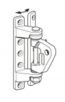 KICK.BKT 80 ADJUST.+RIVETS