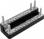 EGIS - 200a Dual Level Busbar 2 x 9 Screw Terminals with Cover