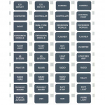 EGIS Label Set, Emergency Vehicle, 40 labels - BULK PACK