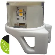 Vertical mount 1NM Starboard R ACING light - with side fittin