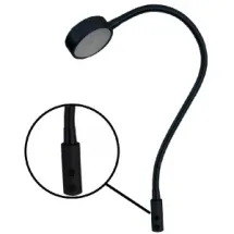 Glenan Chart table lamp-Black Warm white 10W & red 5W Vert
