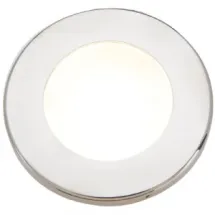 S/Steel polished spotlight TUDY (rond) - 10W