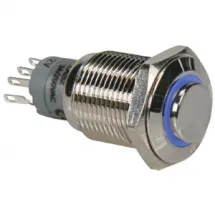 Mantagua ON-OFF Switch 9-30vdc Blue LED 18mmDIA 57mmH