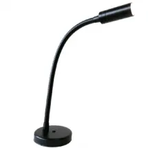 YEU Matt Black LED Flex Lamp 10W - Warm white -12/24VDC w/s