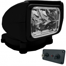 Aval 22W LED Searchlight BLK 70,000Cd 9-30VDC IP65