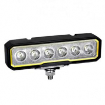 6 leds black BREHAT led floodl ight 25W 1500lm 40° 12-36VDC