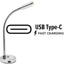 YEU charttable led light lamp with switch & USB C socket - S