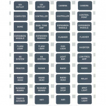 EGIS Label Set, Emergency Vehicle, 40 labels - BULK PACK