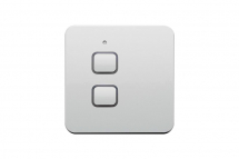 Simarine Nereide Light Switch 2 Button Siler Aluminium with Dimmer