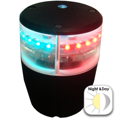 Masthead Light with Foot - Horizontal - 2NM - Tricolor + Anchor + Stroboscopic + Windex + Night & D
