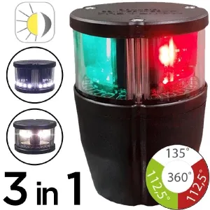 Mantagua - NAVIPRO 2NM Tricolour NAV Ligh Strobe + Autoswitch + Anchor