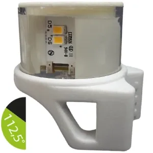Vertical mount 1NM Starboard R ACING light - with side fittin