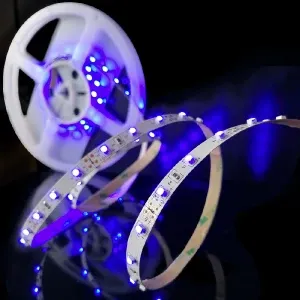 5mreel-led strip w/3M adhesive Royal blue - 24VDC