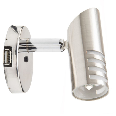 BELLE ILE led spot - switch & USB - 10W, warm white - 90