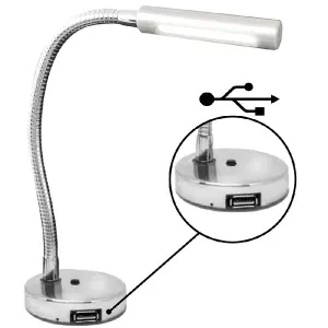 Mantagua - ARZ Chart Table LED Light w/switch & USB Socket - Silver - 10W