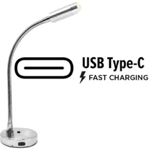 YEU charttable led light lamp with switch & USB C socket - S