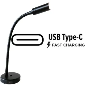 YEU chart table led light lamp with switch & USB C socket -