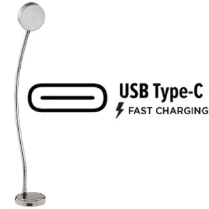GLENAN Chart table lamp - Silv er color - Horizontal - USB C