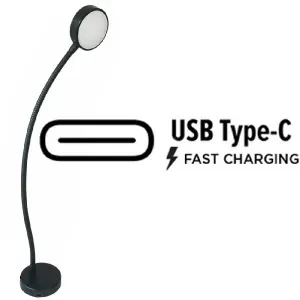 GLENAN Chart table lamp - blac k color - Horizontal - USB C -