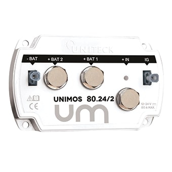 UNITECK - UNIMOS 80.24/2 Battery Isolator 80A-12/24 -2 outputs