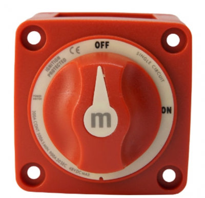 EGIS - m-Series 300A Battery Switch Off/On, Knob Actuator,