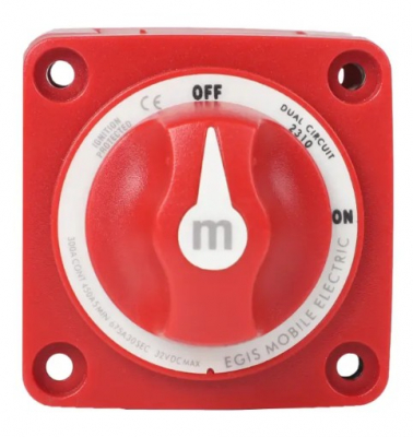 EGIS - m-Series 300A Dual Circuit Battery Switch Off/On