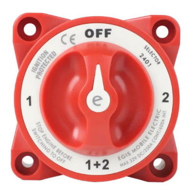 EGIS - e-Series 350A Battery Select Switch Off/1/Both/2,