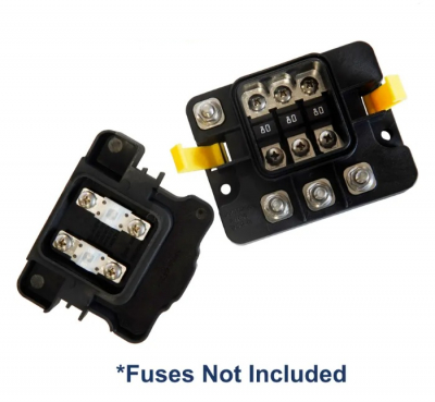 EGIS - MIDI 3x Fuse Block w/Sealed Cover, M8 Inputs - M6 Outputs,