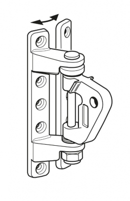 KICK.BKT 80 ADJUST.+SCREWS