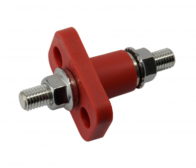 EGIS - Feed Through Terminal, Red, M10 (3/8Inch),