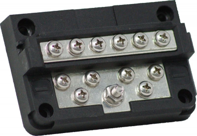EGIS RT Screw Terminal 12 Circuit Dual Level Busbar, Bulk