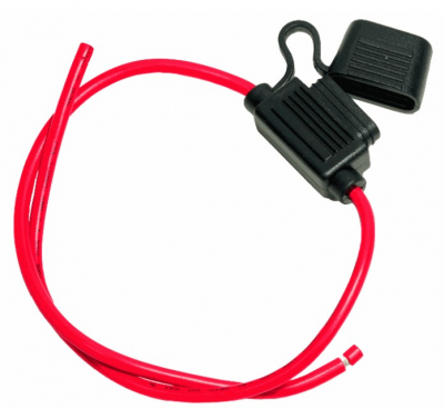 EGIS Fuse Holder Inline ATO 18Inch Long 3.25mm Red Wire