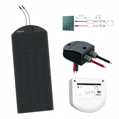 100w FLEXIBLE KIT (12V) EYELETS ON PANEL