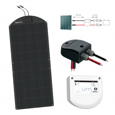 150w FLEXIBLE KIT (12V) EYELETS ON PANEL
